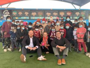 Board Members join kids at Hope Bus 2