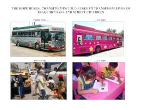 Our converted first Hope Bus!