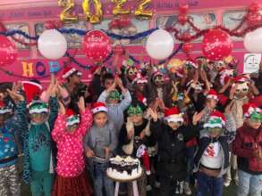 Celebrating New Year's with a party!