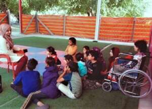 A wheelchair gives homebound girl access to class
