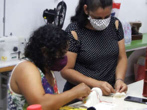 Fatima takes on the role of teacher