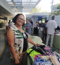 Dona Ede at a Christmas fair