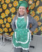 Modelling a June festival costume