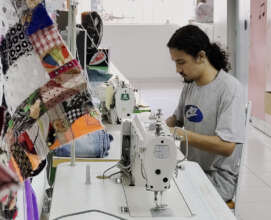 At work in the textile workshop