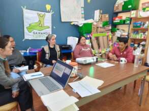 Teachers participate in workshops