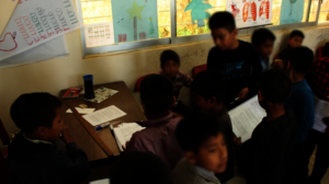 Boys participating in the diagnosis