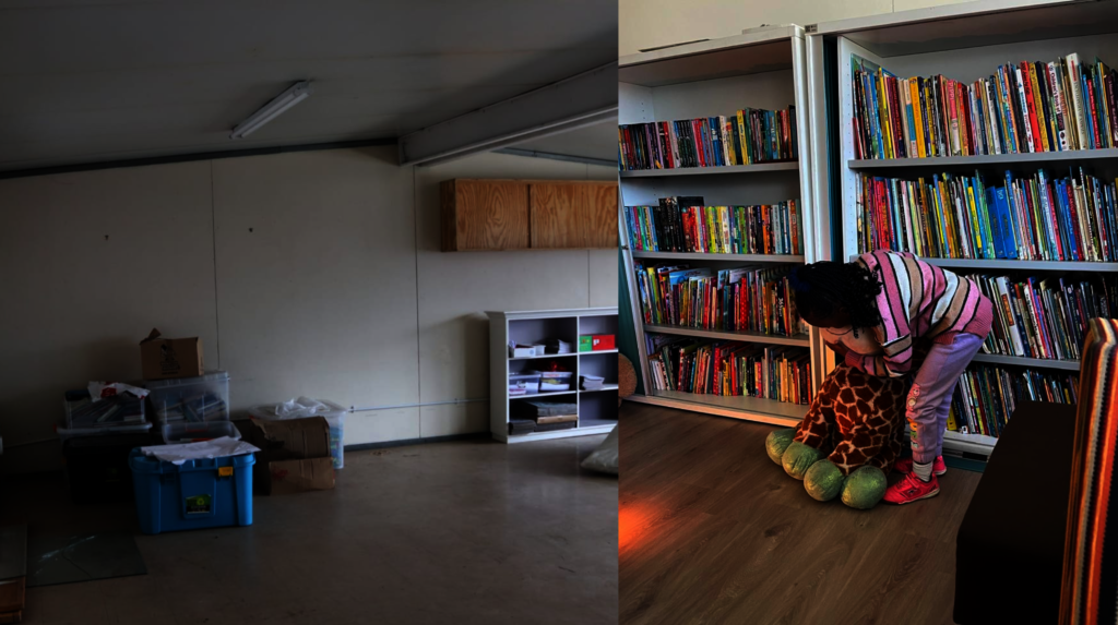 Library - before and after
