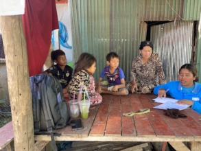 Outreach team work with children and their family
