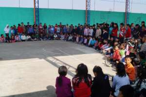 Students from la Escuela de la Calle