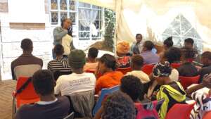 Cohort 13 trainees in a Guest Speaker session