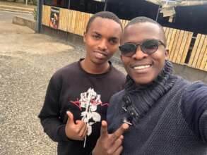 Shadrack and Joseph after a mentorship session