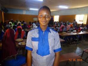 Zara thanks BFGEF donors for her noon meal