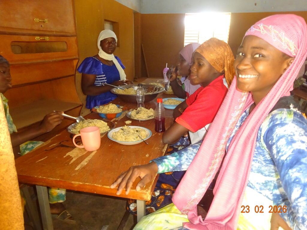 Students Appreciate Their Noon Meal