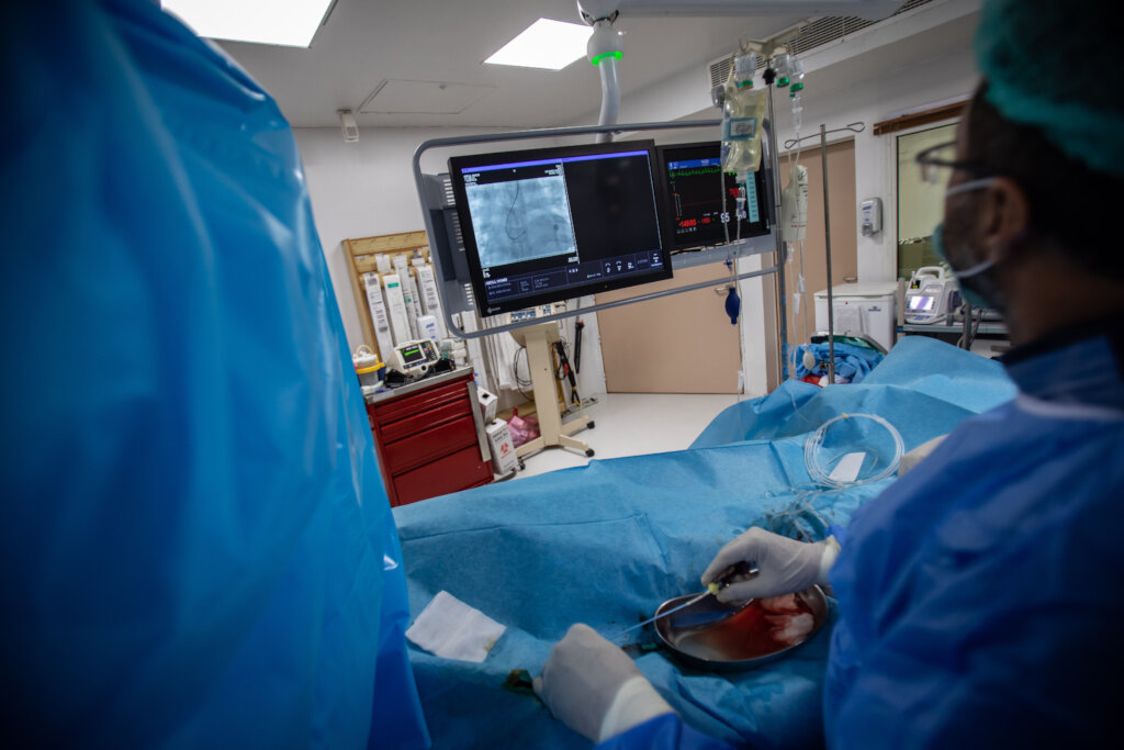 Providing angioplasty to 100 Afghan patients