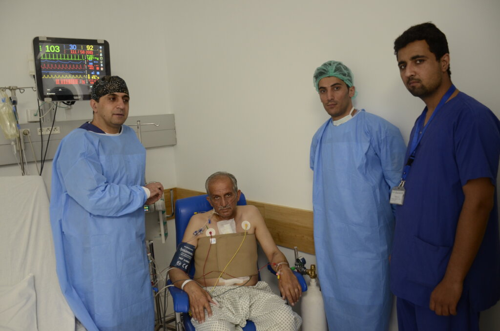 Providing angioplasty to 100 Afghan patients