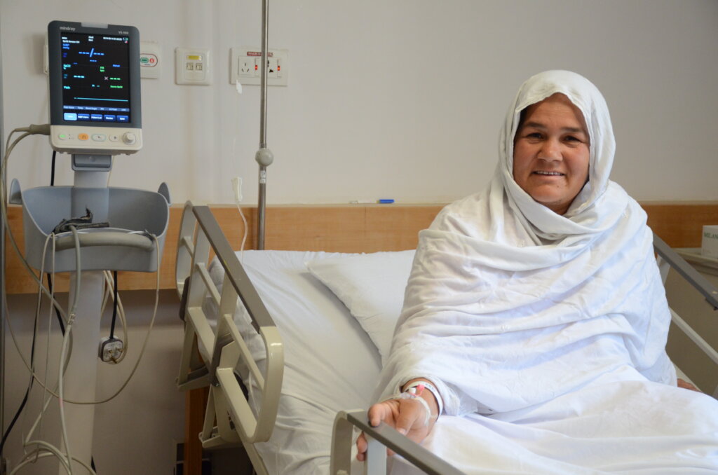 Providing angioplasty to 100 Afghan patients