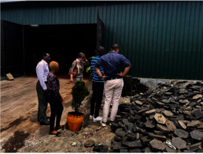 Paver blocks outside the Chemolex factory