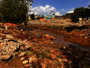 Flood damage and new riverside buffer zone