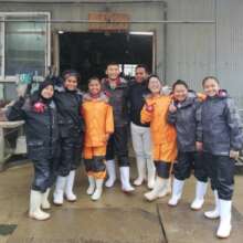 trainees with their gear