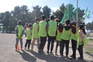 Our sports session in action!