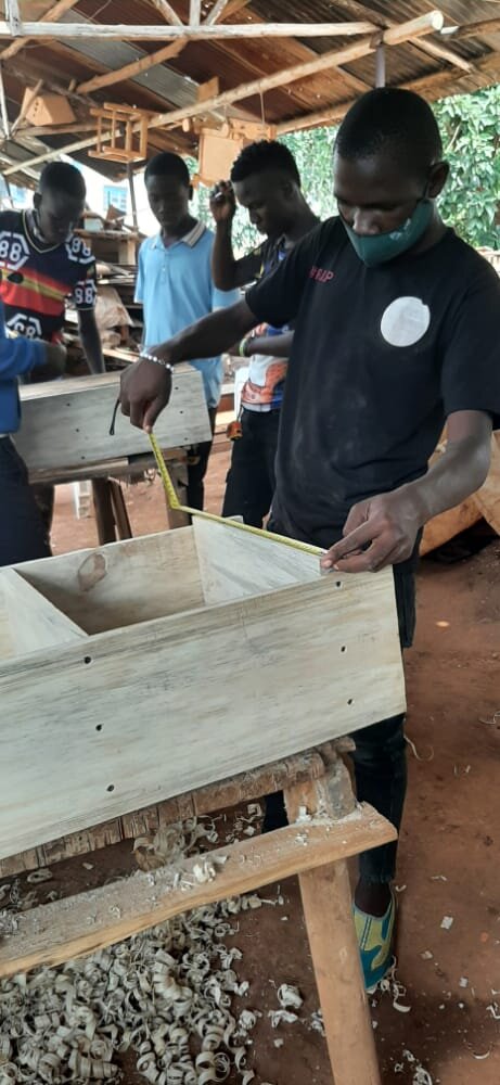 Carpentry class at the Vocational Centre