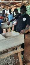 Carpentry class at the Vocational Centre