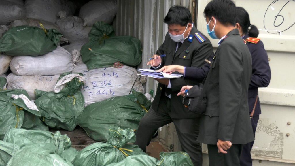 Incineration of seized illegal wildlife products
