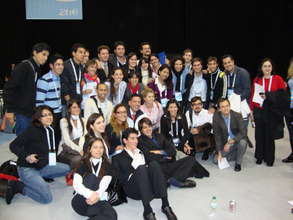 Latino American youth leaders at One Young World