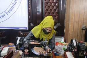 The tailoring class in Afghanistan for women