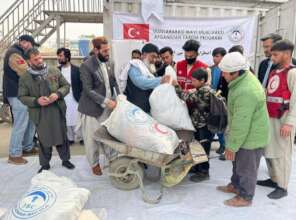 Winter items being distributed in Kabul