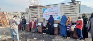 some of the families who received the support