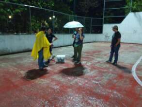 Team of volunteers and vets in the rescue