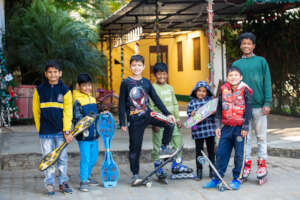 A few of the kids with their presents!