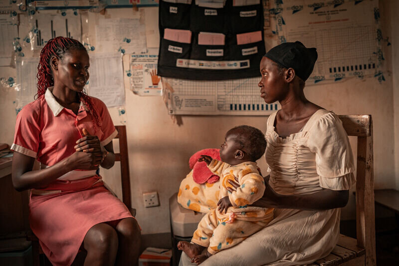 Achan and Susan. Amref Health Africa/Steve Kagia