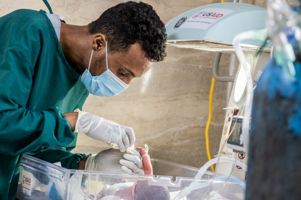 Nurse Usman. Amref Health Africa/Genaye Eshetu