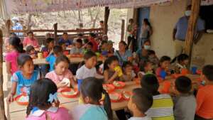 children eating