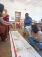 Matshidiso learning about timeline of life