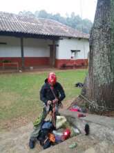 Preparing for climbing trees and collect seeds