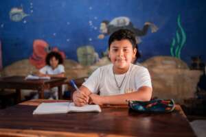 Alberto writing letter