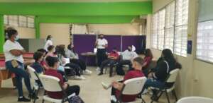 Students receiving orientation at our Caney Center