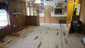 Floors repaired after flooding