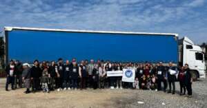 Students and volunteers in Hatay