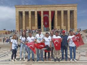 University students visiting Antkabir