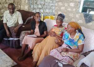 Home visit to school leaver Jane's home