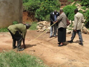 Marking out construction plans back in 2011