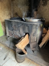 The old stove at Thinu Sp. Sch