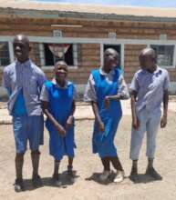 Mary (2nd from right) with friends at Mitaboni Sch