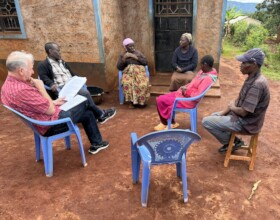 Project follow-up visit to Mary & her family