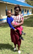 Marci had to be carried by House Mother Susan