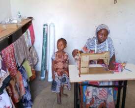 School-leaver Maryam's tailoring enterprise